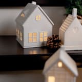 "Village House - Dormer House - 5.7"" - Christmas Decorations in white by Räder Designs