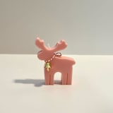 "Pink Reindeer Candle" - Christmas Decorations in pink by Over By The Moon