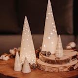 "Light Forest LED Lit Trees - Large 13.8"" - Christmas Decorations in white by Räder Designs