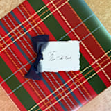 "Holiday Handmade Paper Gift Tags with Navy Blue Bow | Set of 10 | Custom Text" - Holiday Gift Tags in blue by Cotton and Bow