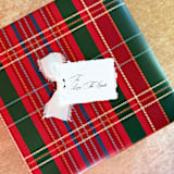 "Holiday Handmade Paper Gift Tags with Snow White Bow | Set of 10 | Custom Text" - Holiday Gift Tags in white by Cotton and Bow