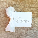 "Holiday Handmade Paper Gift Tags with Snow White Bow | Set of 10 | Custom Text" - Holiday Gift Tags in white by Cotton and Bow