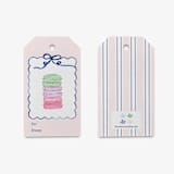 "Macaron Stack Gift Tags [Set of 8]" - Holiday Gift Tags in pink by Liesel Anne