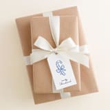 "Blue Candy Cane Gift Tags (Set of 24)" - Holiday Gift Tags in blue by Liesel Anne