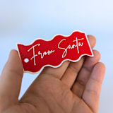 "From Santa Gift Tags, Set of 2" - Holiday Gift Tags in brass by Corduroy Effect