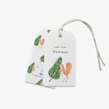"Personalized Tree Squirrel Christmas Gift Tags (Set of 24)" - Holiday Gift Tags in green by Liesel Anne