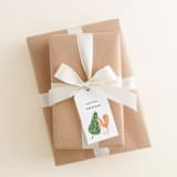 "Personalized Tree Squirrel Christmas Gift Tags (Set of 24)" - Holiday Gift Tags in green by Liesel Anne