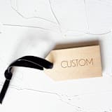 "Small Personalized Wooden Gift Tags, Set of 4" - Holiday Gift Tags in beige by Left Grain