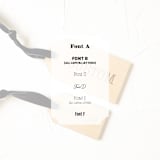 "Small Personalized Wooden Gift Tags, Set of 4" - Holiday Gift Tags in beige by Left Grain