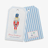 "Nutcracker Personalized Gift Tags" - Holiday Gift Tags in multicolor by Liesel Anne