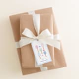 "Pickleball Personalized Gift Tags" - Holiday Gift Tags in blue by Liesel Anne