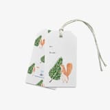 "Tree Squirrel Christmas Gift Tags (Set of 24)" - Holiday Gift Tags in green by Liesel Anne