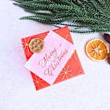 "Merry Christmas Vellum Tag with Wax Seal - Red & Gold- Set of 10 Calligraphed Tags" - Holiday Gift Tags in pink by Inkspiringletters