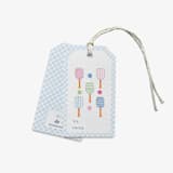 "Pickleball Stack Gift Tags [Set of 8]" - Holiday Gift Tags in blue by Liesel Anne