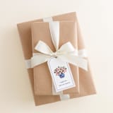 "Personalized Peonies in Ginger Jar Gift Tags (Set of 24)" - Holiday Gift Tags in pink by Liesel Anne