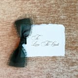 "Holiday Handmade Paper Gift Tags with Forest Green Bow | Set of 10 | Custom Text" - Holiday Gift Tags in green by Cotton and Bow