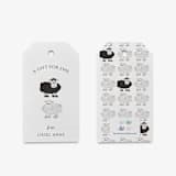 "Personalized Sheep Gift Tags (Set of 24)" - Holiday Gift Tags in gray by Liesel Anne