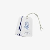"Blue Candy Cane Gift Tags (Set of 8)" - Holiday Gift Tags in blue by Liesel Anne