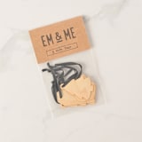 "Small Wood Gift Tags, set of 6" - Holiday Gift Tags in black by Em and Me Studio