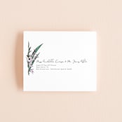 "Bold Bouquet" - Savvy Wedding Invitations in Midnight by Susan Moyal - FREE Recipient Addressing
