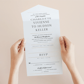 "Heard the news" - Savvy Wedding Invitations in Cotton by Stacey Meacham - Foil Interior