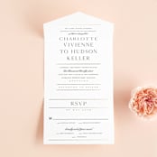"Heard the news" - Savvy Wedding Invitations in Cotton by Stacey Meacham - Open