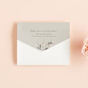 "Gilded" - Savvy Wedding Invitations in Slate by Leah Bisch - Closed