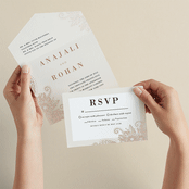 "Mandala Corners" - Savvy Wedding Invitations in Peony by Oma N. Ramkhelawan - Animated View