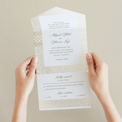 "Gilded Henna" - Savvy Wedding Invitations in Lily by Mansi Verma - Foil Interior