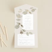 "Sonnet" - Savvy Wedding Invitations in Meadow by Kristie Kern - Open