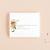 "Enchanting" - Savvy Wedding Invitations in Burgundy by Susan Moyal - FREE Recipient Addressing