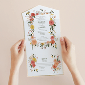 "Enchanting" - Savvy Wedding Invitations in Burgundy by Susan Moyal - Foil Interior