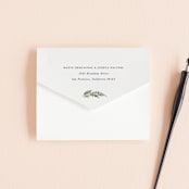 "Winter Garland" - Savvy Wedding Invitations in Tuxedo by Leah Bisch - Closed