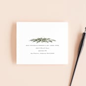 "Winter Garland" - Savvy Wedding Invitations in Tuxedo by Leah Bisch - FREE Recipient Addressing