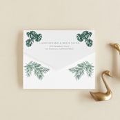 "The Greenhouse" - Savvy Wedding Invitations in Seagreen by Elly - Closed