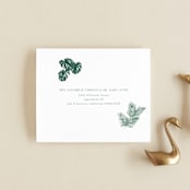 "The Greenhouse" - Savvy Wedding Invitations in Seagreen by Elly - FREE Recipient Addressing