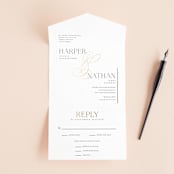 "Fantasia" - Savvy Wedding Invitations in Sugar by Jessica Williams - Open