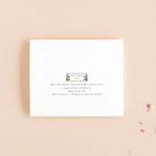 "Deco Spring Florals" - Savvy Wedding Invitations in Birch by Shiny Penny Studio - FREE Recipient Addressing