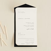 "Tuxedo" - Savvy Wedding Invitations in Black Tie by Carolyn Nicks - Open