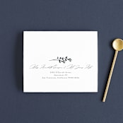 "Quince" - Savvy Wedding Invitations in Ivy by Kelly Schmidt - FREE Recipient Addressing