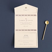 "Islamic Arch" - Savvy Wedding Invitations in Scarlet by Sabrin Deirani - Open