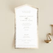 "glitter arch" - Savvy Wedding Invitations in Champagne by Design Lotus - Open