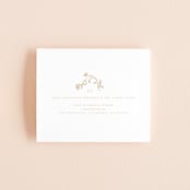 "Floral Enlace" - Savvy Wedding Invitations in Blanc by Pati Cascino - FREE Recipient Addressing