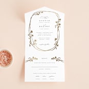 "Floral Enlace" - Savvy Wedding Invitations in Blanc by Pati Cascino - Open