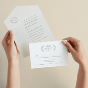 "Tradition" - Savvy Wedding Invitations in Almond by Leah Bisch - Animated View