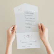 "Tradition" - Savvy Wedding Invitations in Almond by Leah Bisch - Foil Interior