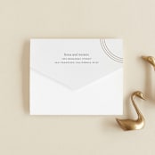 "Curves" - Savvy Wedding Invitations in Chiffon by Amy Payne - Closed