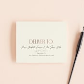 "Together" - Savvy Wedding Invitations in Cream Puff by Pixel and Hank - FREE Recipient Addressing