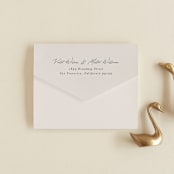 "Encircled Love" - Savvy Wedding Invitations in Taupe by Kelly Schmidt - Closed