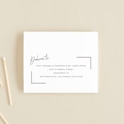 "Balanced" - Savvy Wedding Invitations in Milk White by Robin Ott - FREE Recipient Addressing